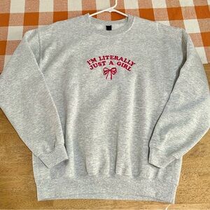 New Women's Embroidered Bow Sweatshirt | Size Medium | Coquette | Just a…